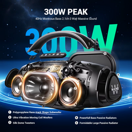 AURA BOOM Pro – Tragbarer Bluetooth-Lautsprecher mit Griff