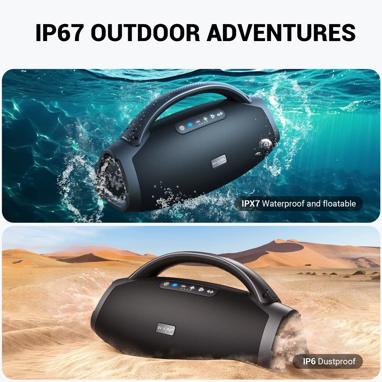 AURA BOOM Pro – Tragbarer Bluetooth-Lautsprecher mit Griff